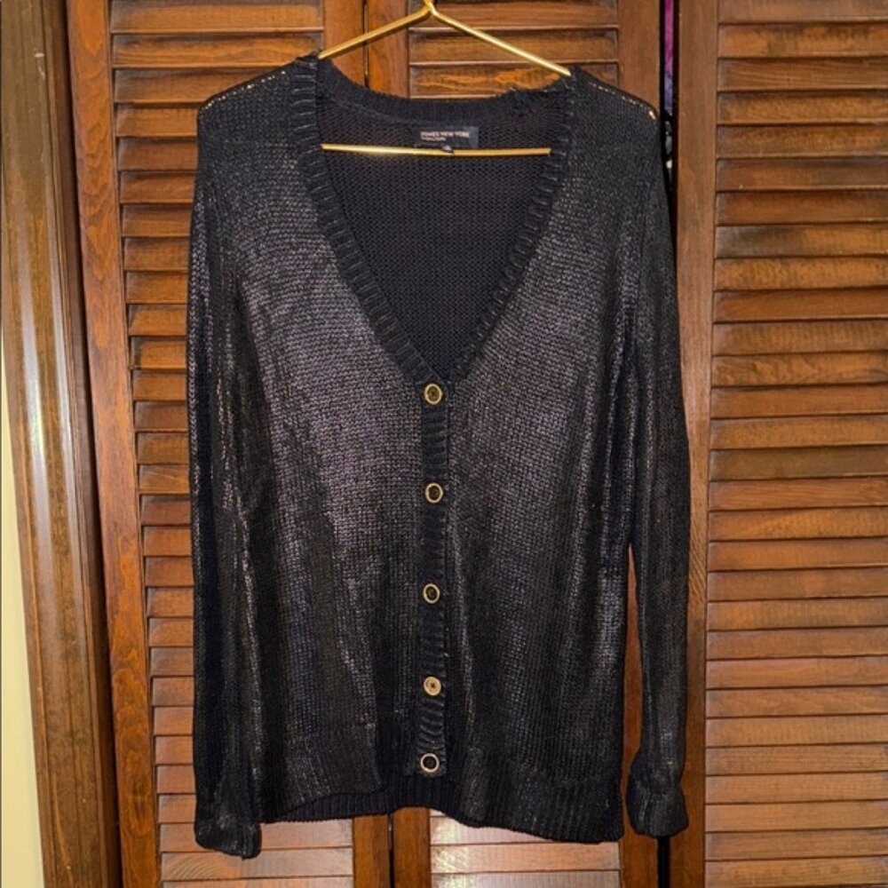 Jones New York Black Cardigan Sweater